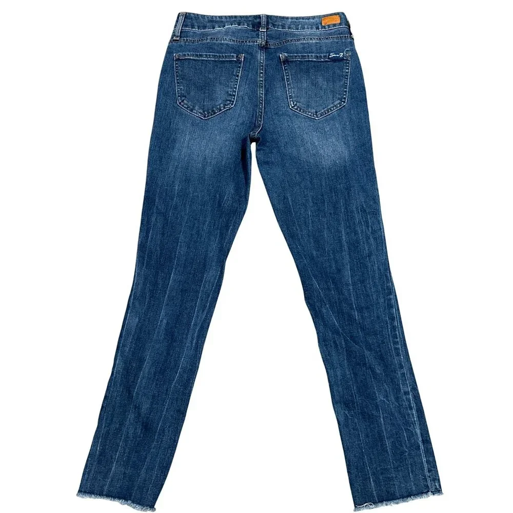 Seven7 Weekend Slim Fit Jean Flattering Straight Leg Super Stretch Denim Size 4 - Picture 2 of 14